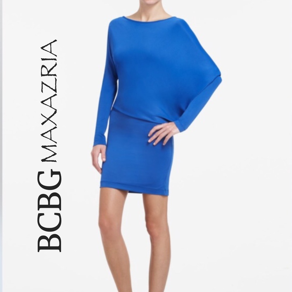 BCBGMaxazria Blue Laheld Mini Dress